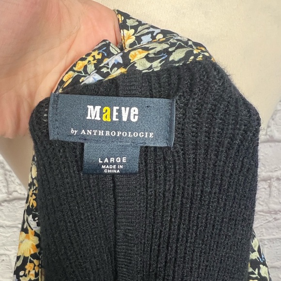 Anthropologie Maeve Textured Twofer Pullover Sweater size Large - Picture 9 of 9